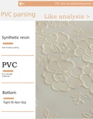 Yağa Dayanıklı PVC Dantel Masa Örtüsü - Qingcheng Şakayık Desenli - Krem - 100cm Yuvarlak thumbnail 8