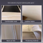 PU Su Geçirmez Mutfak Önlüğü - Siyah 115cm thumbnail 5