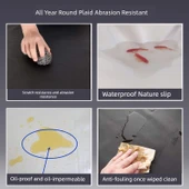 PU Su Geçirmez Mutfak Önlüğü - Siyah 115cm thumbnail 3