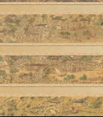 Diyatomlu Çamur Çay Matı - Zhang Zeduan-Qingming Shanghe Tu (Yasak Şehir Versiyonu) A - 30cm x 120cm - 10