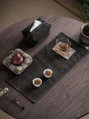 El Yapımı Çay Matı - Guofeng Eski Kumaş Kare Model - 3