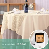 Biyobozunur Dikdörtgen Su Geçirmez Tek Kullanımlık Otel Masa Örtüsü - Bağımsız Ambalaj Jinshan 0.8*0.8 Metre 3 Adet (Bir Adetlik Paket) - 2