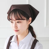 Mutfak Önlüğü ve Bone Seti - Beyaz (Mor Pamuklu Bone) thumbnail 2