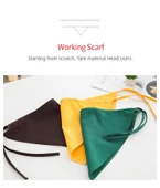 Mutfak Önlüğü ve Bone Seti - Beyaz (Mor Pamuklu Bone) thumbnail 7