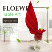 Kraliyet Mavisi Pamuklu Peçete - 8'li Paket - 50x50cm thumbnail 2