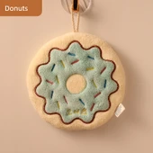 Sevimli Çizgi Film Desenli Mutfak Havlusu - Donut Desenli thumbnail 1