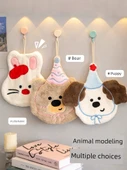 Çizgi Film Desenli Asılabilir El Havlusu 2'li Paket - Şapşal Köpek + Şapşal Ayı 290x270x20mm - 5