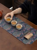 Çift Taraflı Su Emici Isı Yalıtımlı Kumaş Bardak Altlığı - Qingming Shanghe - 2