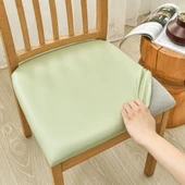 Su Geçirmez PU Deri Sandalye Kılıfı - Yeşil - Ekstra Büyük (50-58cm) - 1