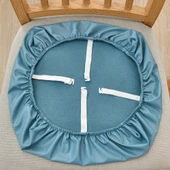 Su Geçirmez PU Deri Sandalye Kılıfı - Bej - Ekstra Büyük (50-58cm) - 4