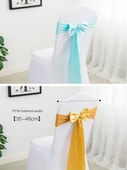 Elastik Sandalye Örtüsü Fiyonku - Çimen Yeşili - (35-48cm Sırt Genişliğine Uygun) - 5