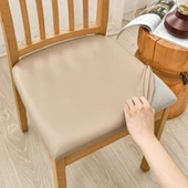 Su Geçirmez PU Deri Sandalye Kılıfı - Haki - Küçük (36-48cm) - 1