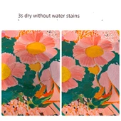 Diyatomlu Çamur Emici Masa Matı - Fanhua Yu Jin Desenli - 60x60cm thumbnail 10