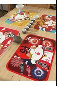 Japon Tarzı PVC Supla Bardak Altlığı - Şanslı Kedi A 40x60cm (2'li Paket) - 7