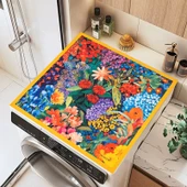 Diyatomlu Çamur Emici Masa Matı - Fanhua Yu Jin Desenli - 60x60cm thumbnail 3