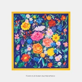 Diyatomlu Çamur Emici Masa Matı - Fanhua Yu Jin Desenli - 60x60cm thumbnail 1