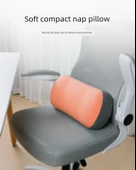 Lateks Seyahat Yastığı - Kristal Kadife - Açık Gri-2 - 10-12cm thumbnail 11