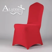 Elastik Otel Sandalye Kılıfı - Şarap Kırmızısı Kalınlaştırılmış Süt İpeği - 1