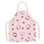 Hello Kitty Desenli Çocuk Önlüğü - KT Kedi 7 - 45x56cm - Pamuklu Keten - 11