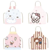 Hello Kitty Desenli Çocuk Önlüğü - KT Kedi 7 - 45x56cm - Pamuklu Keten - 4