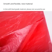 Tek Kullanımlık Plastik Masa Örtüsü - Kırmızı 140cm x 140cm - 100 Adet thumbnail 3