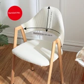 A Tipi Elastik Sandalye Kılıfı - Krem Beyaz - 1