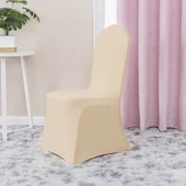 Elastik Otel Banket Düğün Sandalye Kılıfı - Derin Şampanya (Kalınlaştırılmış Hava Katmanı 400g) - 1