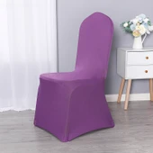 Elastik Otel Banket Düğün Sandalye Kılıfı - Fuşya (Standart 220g) - 1