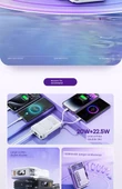 10000mAh Taşınabilir Şarj Aleti - Siyah - Fişli ve Telefon Tutacaklı - 8