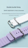 Xiaomi Smart Band 9 Pro NFC Gümüş Konnektör Şık Mavi Deniz Silikon Kordon - 11