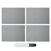 Deri Amerikan Servisi - Gri 4 Adet 30x43cm thumbnail 1