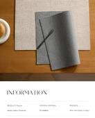 Deri Amerikan Servisi - Gri 4 Adet 30x43cm thumbnail 2