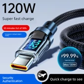 120W USB Data Kablosu - 2 Metre - Çift Akıllı Çip thumbnail 2