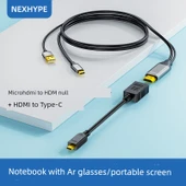 Micro HDMI - Type-C Bilgisayar AR Gözlük Kablosu - 1