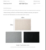 Deri Amerikan Servisi - Gri 4 Adet 30x43cm thumbnail 10