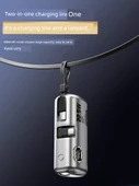 Wekome Capsule Mini 5000mAh Taşınabilir Şarj Aleti - Obsidyen Gece Siyahı - 2