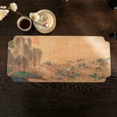 Çin Tarzı Emici Çay Matı - Jiangshan-Tekne Gezisi-2 27x60cm - 1