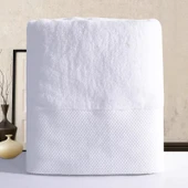 Otel Tipi Pamuklu Yüz Havlusu - 16s Saten 150g (35x75cm) - 3