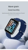 Xiaomi Smart Band 9 Pro NFC Gümüş Konnektör Şık Mavi Deniz Silikon Kordon - 9