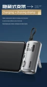 Wekome Capsule Mini 5000mAh Taşınabilir Şarj Aleti - Obsidyen Gece Siyahı - 10