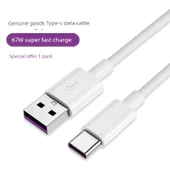 67W Süper Hızlı Şarj Type-C Data Kablosu 2m - 1