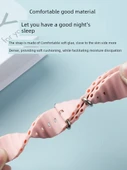 Xiaomi Smart Band 8 Pro NFC Gümüş Konnektör Şık Mavi Deniz Silikon Kordon - 3
