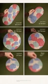 Retro Balkabağı Çift Taraflı Çay Altlığı - Yayoi Balkabağı Desenli Oval - Büyük Boy - 10