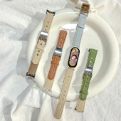 Xiaomi Bileklik 9 Kordonu - Sevimli Ayı Desenli - Kayısı/Kahverengi - 6
