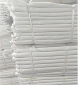 Beyaz Şeritli Polyester Saten Yastık Kılıfı - 48cm x 74cm - 2