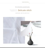 Otel Pamuklu Saten Şeritli Yastık Kılıfı - 58x85 cm - Dört Mevsim Oteller İçin - 6