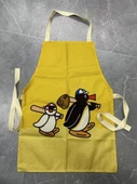 Japon Stili Penguen Desenli Mutfak Önlüğü - Renk 02 - 9