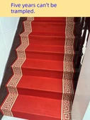 Kendinden Yapışkanlı Kaymaz Merdiven Halısı - Orta Avrupa Kırmızı - 1.2 Metre - 5