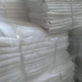 Beyaz Şeritli Polyester Saten Çarşaf - 2.3 m x 2.5 m - 3
