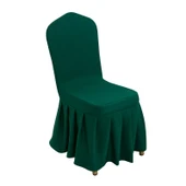 Pileli Etekli Sandalye Kılıfı - Gri - 6